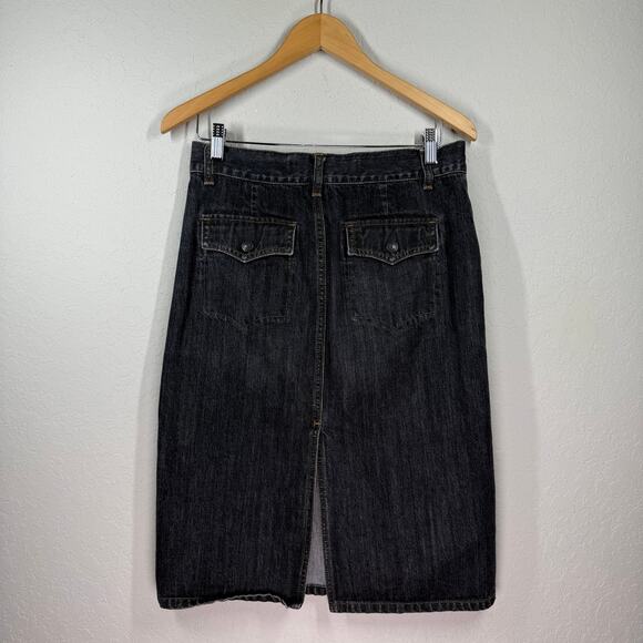 Women's‎ Gap Jeans Black Denim Blue Jean Skirt Size 6 - Picture 7 of 7